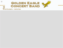 Tablet Screenshot of goldeneagleconcertband.org